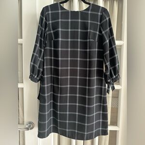 A New Day Black and White Checkered Top